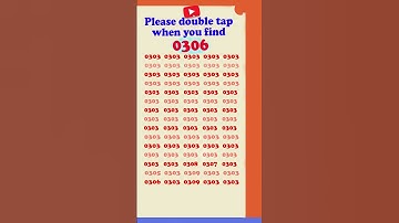 5 Seconds To Spot/find  0306 | Visual Test | #observation  #skills , #search  #puzzle #shorts