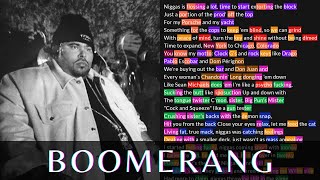 Big Pun - Boomerang | Lyrics, Rhymes Highlighted