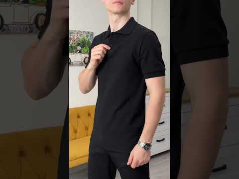 Теніска чоловіча поло бежева футболка з відкладним коміром Royal, видео 1