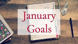 JANUARY GOALS || 2026 GOALS || POWERSHEETS GOAL PLANNER