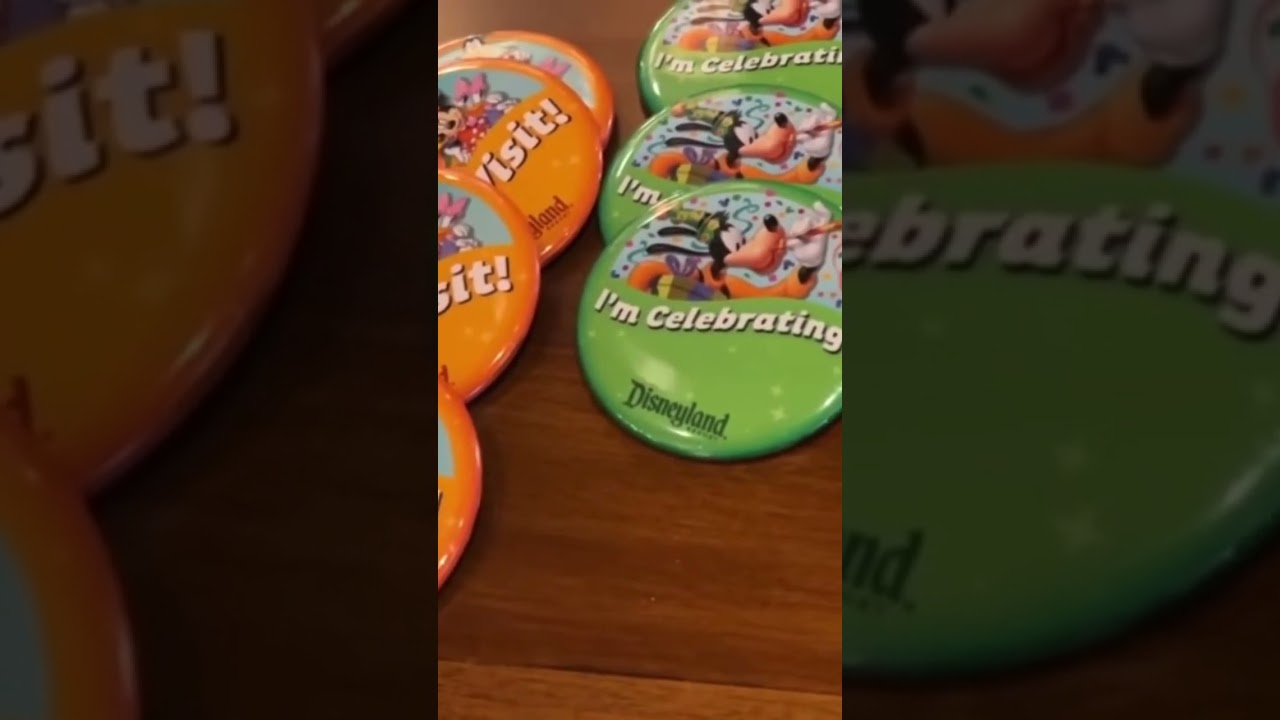 Free Buttons at Disneyland
