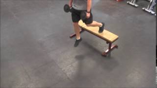 Dumbbell Drop Jump RFE