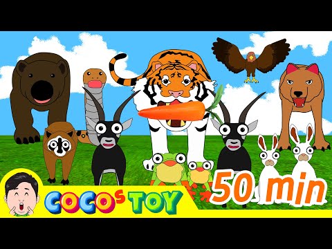 [50min] Animals stories for kidsㅣcartoon version, fairy tales for childrenㅣCoCosToy
