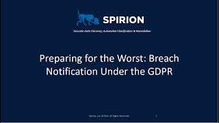 Famous Preparing For The Worst A Breach Notification Under The GDPR Profile