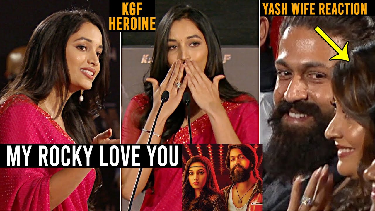 KGF Heroine Srinidhi Shetty Says LOVE YOU To Yash In front of His Wife | KGF 2 | Daily Culture