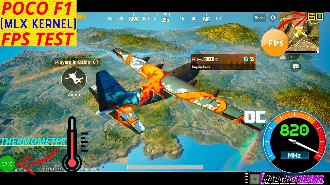 PUBG Mobile /POCO F1/ (Gameplay with Fps) [MLX Kernel]