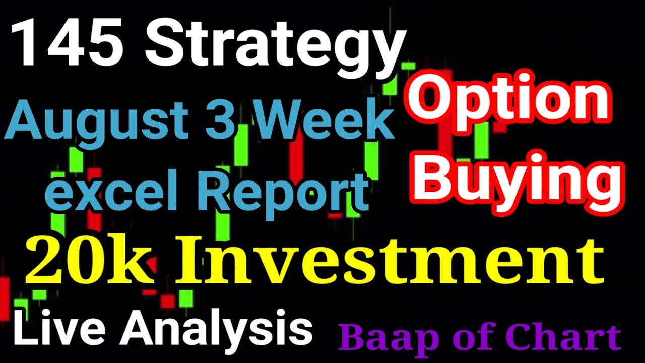 145 Strategy August 3 weeks live backtesting data || 145 strategy in tamil || 145 baab of chart