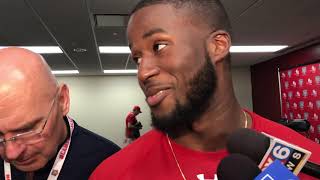 Wisconsin's Natrell Jamerson on pick-six, special-teams play vs. Northwestern