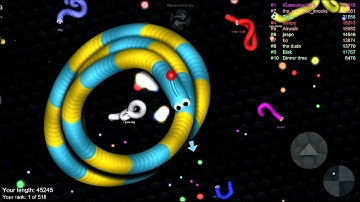Slither.io - Biggest Snake High Score and First || Android/iPad/iOS Gameplay