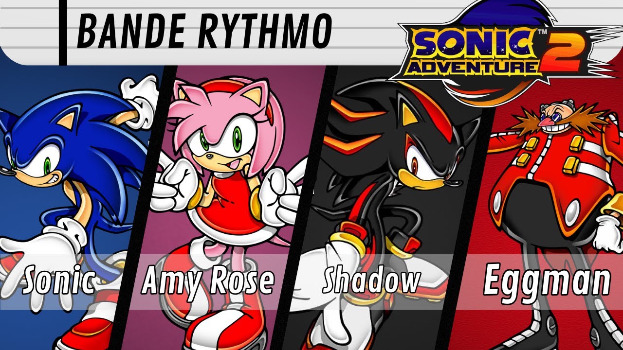 Sonic Adventure 2 Bande Rythmo - (quatre) FAKER ?! (Sonic, Amy Rose, Shadow et Eggman)