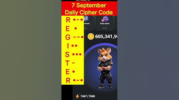 7 September Hamster Kombat Daily Cipher Code Today/