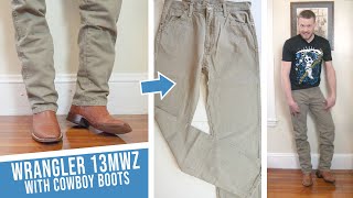 13MWZ Cowboy Cut Wrangler Jeans are Classic for Cowboy Boots! - YouTube