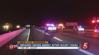 Suspected Drunk Driver Arrested After Crash