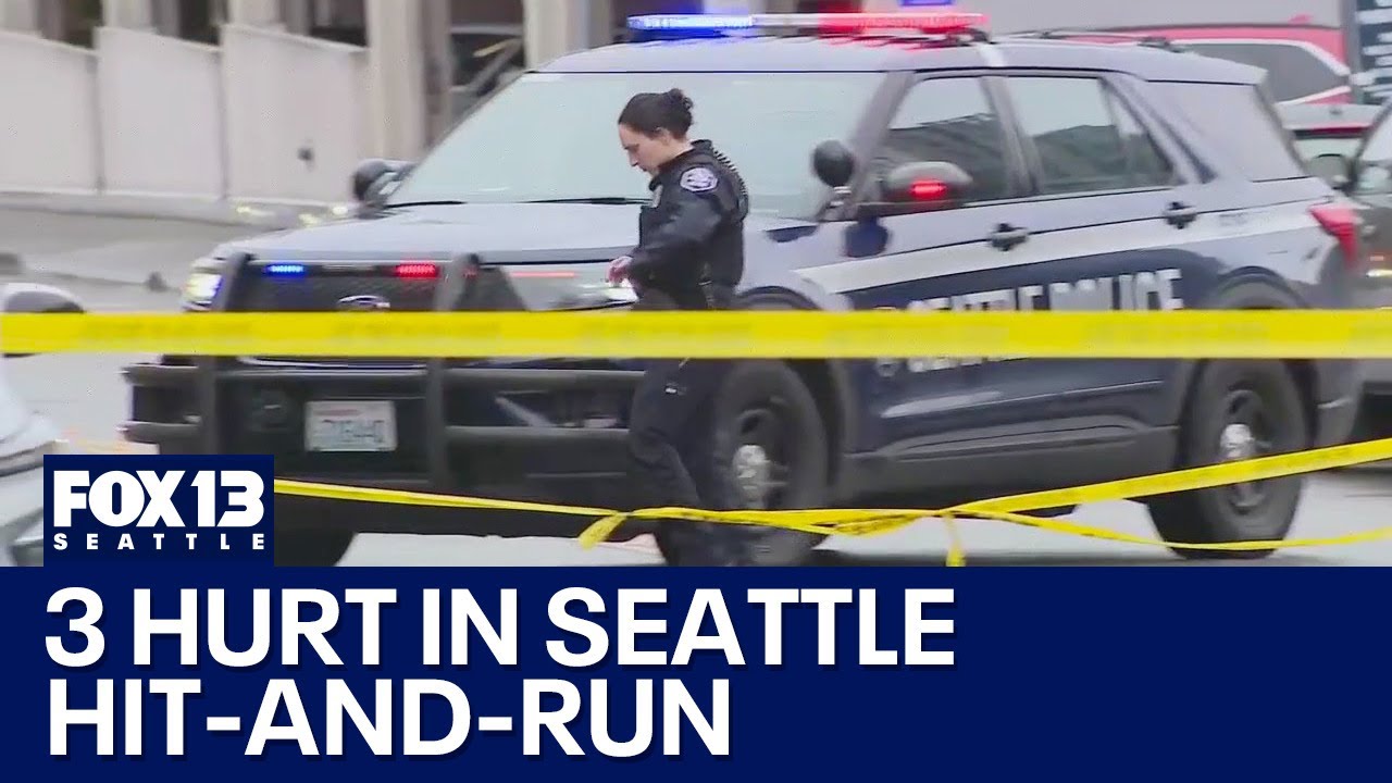 3 hurt in Seattle hit-and-run, suspect arrested | FOX 13 Seattle - YouTube