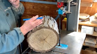 видео: Ричард Раффан превращает 12-дюймовое бревно ореха в заготовки для токарной обработки дерева. картинка: Ричард Раффан превращает 12-дюймовое бревно ореха в заготовки для токарной обработки дерева.