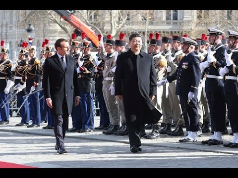LIVE: President Xi Jinping attends welcome ceremony in France