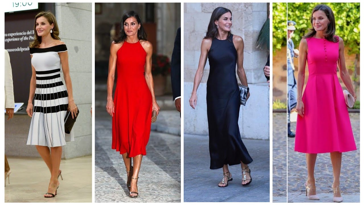 World's most beautiful and gorgeous Queen 👑 Letizia of Spain dress styles/queen Letizia outfits 2024