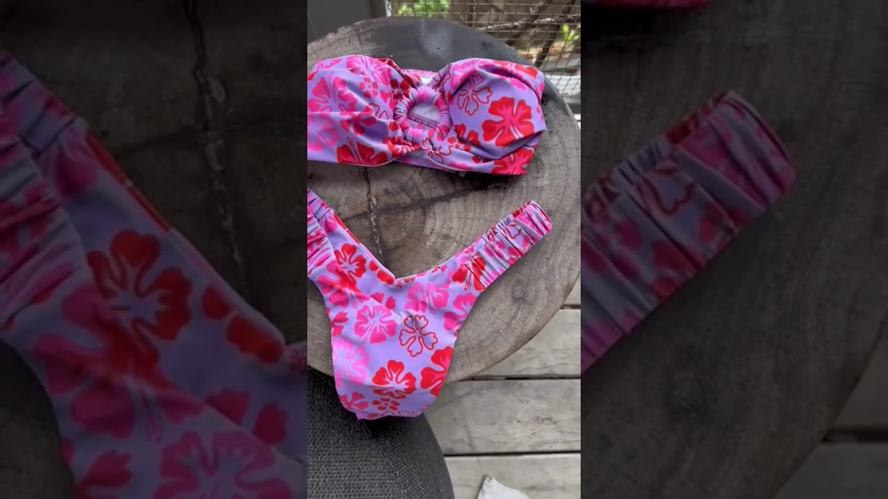 Summer Essential: The Perfect Floral Purple Swimsuit 🏖️