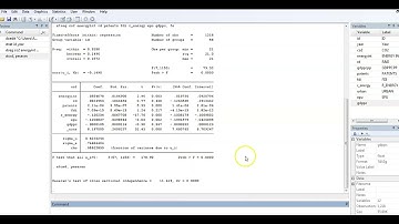 How to test for cross-sectional dependence in Stata - post estimation test