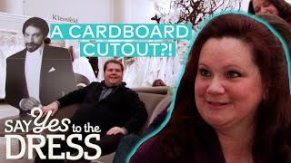 Bride Brings A Cardboard Cutout Of Her Fiancé To The Appointment | Say Yes To The Dress