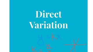 Direct Variation Examples