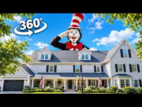 Cat Hat Is Everywhere! He Invaded My World! | 360° VR Horror 4K
