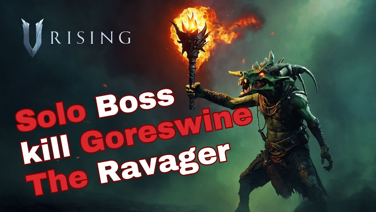 V Rising - Solo kill Boss #6 and location - Goreswine The Ravager lvl ...