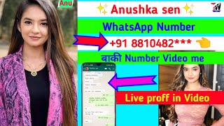 Anushka Sen WhatsApp Number | Anushka Sen Phone Number | Anushka Sen Ka Phone Number || Real whatsap