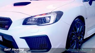 Subaru WRX STI Crystal White Definitive Sydney Self Healing Ceramic Coating High Gloss Paint Protect