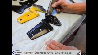 Kentrol Stainless Steel Door Hinges - Jk Wrangler Installation