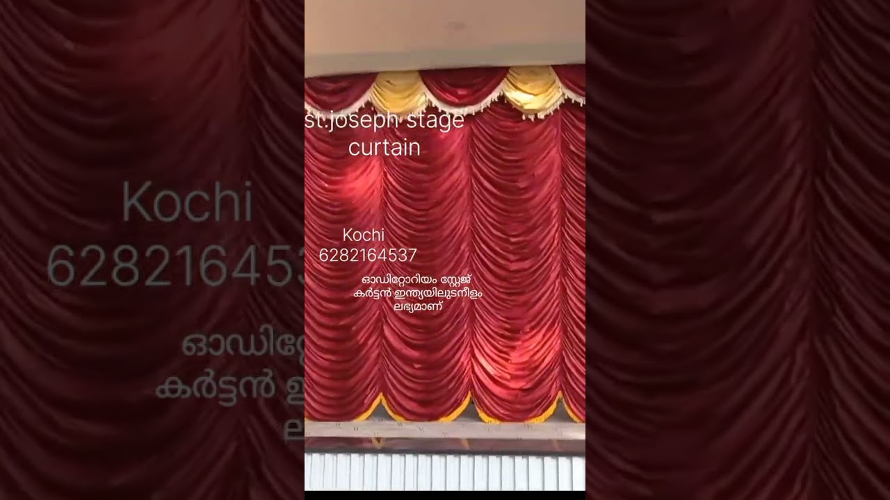 Auditorium stage curtain Idukki | Stage front thiramala curtain Idukki | Stage curtain Ernakulam