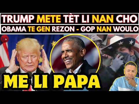 ETAZINI KRAZE PLAT, TRUMP KOUPAB, OBAMA TE GEN REZON - DEMOKRAT YO KENBE GOP NAN GÒJ. ETAZINI KRAZE PLAT, TRUMP KOUPAB, OBAMA TE GEN REZON - DEMOKRAT YO KENBE GOP NAN GÒJ.