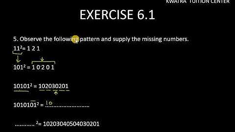 5. Observe the following pattern and find the missing digits|| Q5 Ex 6.1 Class 8