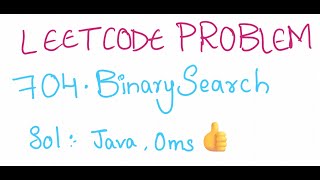 Leetcode 704.Binary Search