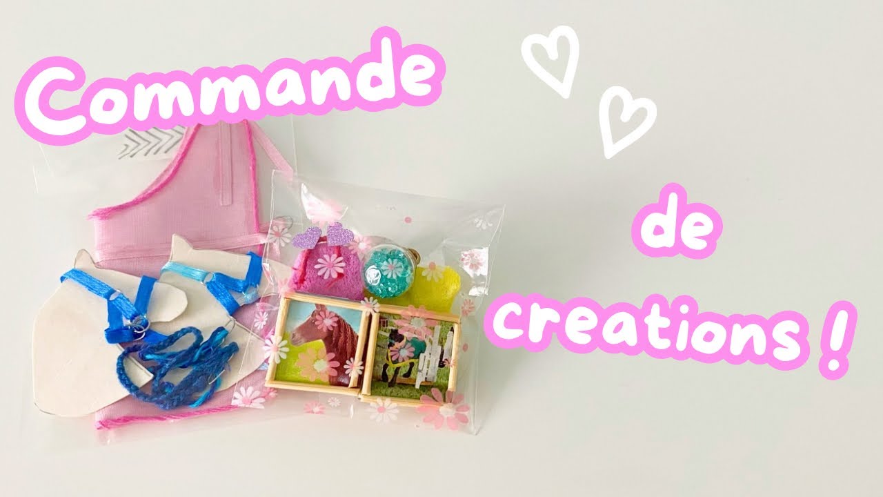 Préparation d’une commande de créations 😜