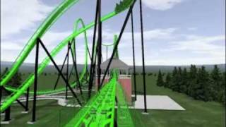 Preview of Green Lantern at SIx Flags Great Adventure 2011