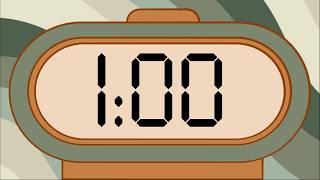 1 Minute Simple Finals Study Timer (No Music, Soft Synth Alarm at End) screenshot 4
