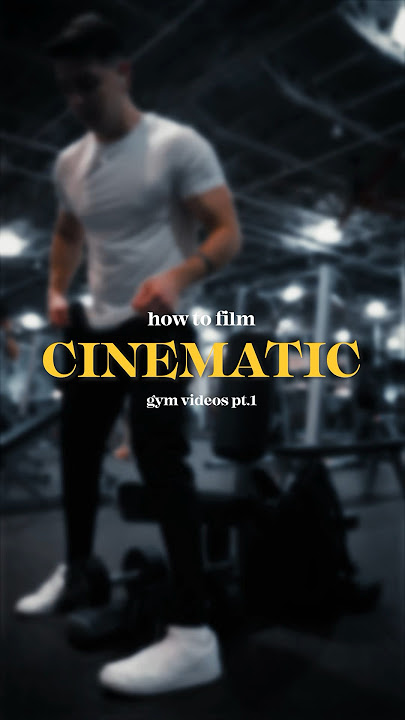 How I make CINEMATIC gym videos.. #shorts