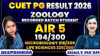 I Got AIR 5 in CUET PG 2026 Zoology | Deepshikha's Real Story