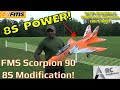 FMS Scorpion 90 EDF Jet Powers Up to 8S ⚡