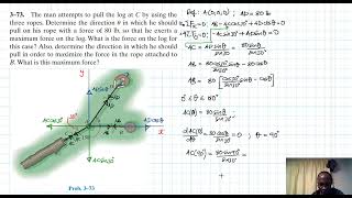 3–73 Equilibrium of a Particle (Chapter 3: Hibbeler Statics) Benam Academy