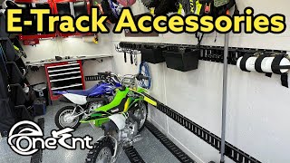 Enclosed Cargo Trailer Etrack Accessories |  The Best Way To Secure Dirt Bikes | Onesnt