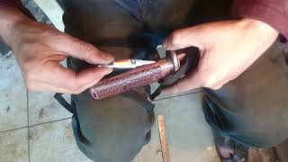 صناعة سكين تانتو (الجزء الثالث) مرحلة المقبض