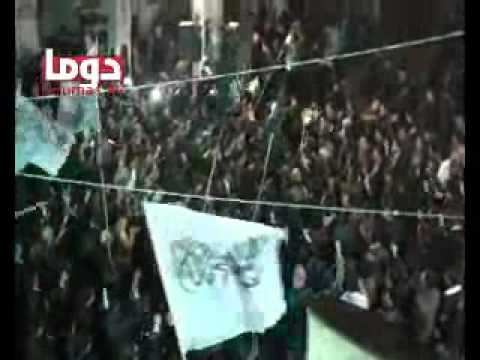 دوما 14 3 2012 مهرجان ثوري تمجيدا لذكرى الثورة 