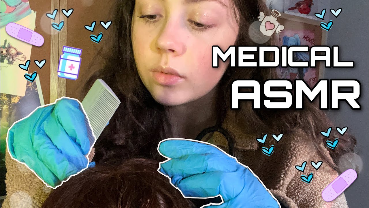 АСМР | Школьная медсестра проверяет ваши волосы на наличие вшей ( расчесывание волос, ролевая игра )