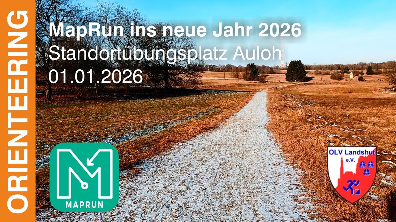 Headcam orienteering | MapRun ins neue Jahr 2025 | Standortübungsplatz Auloh