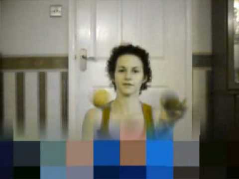 My sister juggling to Hot Chip