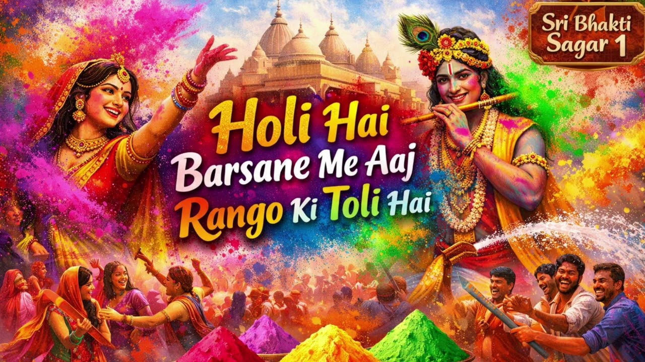 Holi Hai Barsane Me Aaj Rango Ki Toli Hai | Radha Krishna Holi Song 2026 | Sri Bhakti Sagar 1