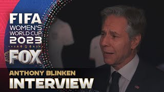 Jenny Taft speaks with United States Secretary of State, Antony Blinken, about the USWNT