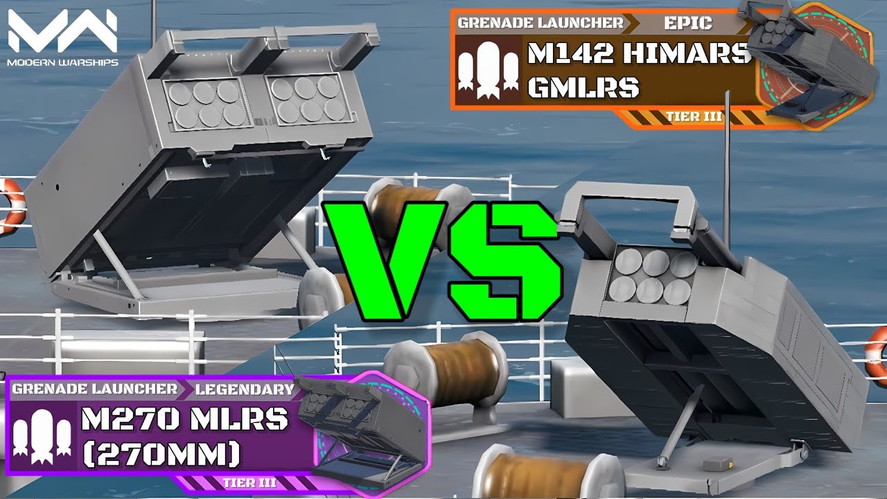 M142 HIMARS GMLRS vs M270 MLRS (270mm) | Grenade Launcher Comparison | Modern Warships